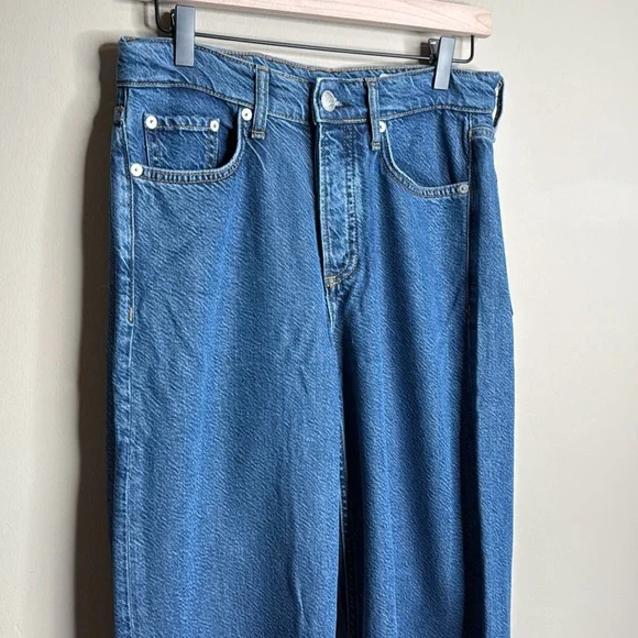 Rag & Bone Logan Wide Leg High Rise jeans in Lilly - Picture 3 of 9